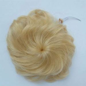Chignon élégant en cheveux humains indiens 100% Remy, de qualité supérieure, sans capuchon, avec un élastique souple - Product Image 2