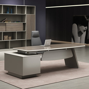 Mesa de oficina de director en forma de L de lujo de gama alta Yazhi Gerente CEO Boss Mesa de oficina ejecutiva moderna Escritorio - Product Image 2