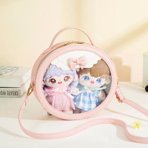 Alta calidad personalizada hermosas chicas Anime forma redonda ventana de plástico transparente <span class=keywords><strong>Ita</strong></span> Crossbody Bow <span class=keywords><strong>Ita</strong></span> Bag - Product Image 4