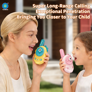 Talkies-walkies éducatifs pour enfants, dessins animés, portée de 300 m, radio bidirectionnelle en plastique pour le camping en plein air, cadeau - Product Image 1