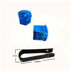 Capuchons de couvercle d'écrou de roue <span class=keywords><strong>gris</strong></span> de 17mm avec clips pour BYD Toyota Mercedes-Benz Audi - Product Image 5