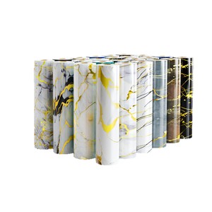 Rouleau de papier peint autocollant doré imperméable, idéal pour les projets de rénovation murale de salle de bain et de chambre à coucher - Product Image 6
