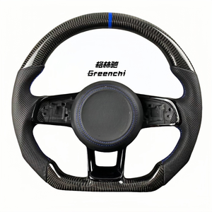 Utilisé pour Volkswagen <span class=keywords><strong>Golf</strong></span> 5/<span class=keywords><strong>7</strong></span> GTI MK7 Polo Passat CC R-Line Volant en fibre de carbone modifié - Product Image 3