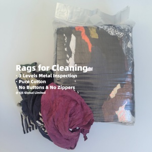 Trapos de Algodón Reciclado de Grado A, 10kg, 20kg, 25kg, de Colores Variados, para Limpieza - Product Image 1