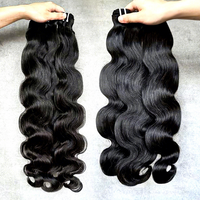 Bundles de cheveux humains 12A 20 22 24 26 pouces Bundles de vague de corps Cheveux humains 100% cheveux vierges brésiliens non transformés Noir naturel