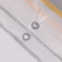 Bâche en polyéthylène imperméable orange à prix de gros, en feuille ou en rouleau, avec service de découpe pour couverture de bateau et d'extérieur