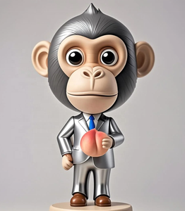Tùy chỉnh Dễ Thương Khỉ nhân vật hình ảnh trang trí trang trí bobbleheads - Product Image 4