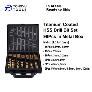 230Pcs Titan Tráng HSS-R Khoan Bit <span class=keywords><strong>Set</strong></span>, Sae 3/64 "Để 1/2" Inch Twist Jobber Bit <span class=keywords><strong>Kit</strong></span> Cho Kim Loại Khoan Trong Nhựa Trường Hợp - Product Image 4
