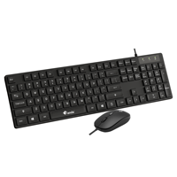 Ensemble clavier et souris de jeu filaire USB K10S pas cher, 104 touches, ergonomique, étanche, ultra fin, 2.4G pour le bureau