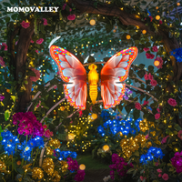 Lumières décoratives 3D en forme de papillon colorées, étanches IP65, pour les festivals et les parcs à thème, éclairage de Noël