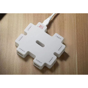SSK <b>USB</b> Hub 7 Ports <b>USB</b> 2.0 Plastic Desktop <b>Splitter</b> For Computer - Product Image 2