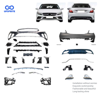 Nouveau kit de lifting pour Mercedes-Benz Classe C W205, pare-chocs avant/arrière ABS à fixation par boulons, capteur d'aide au stationnement, kit carrosserie, ajustement universel, garantie 6 mois