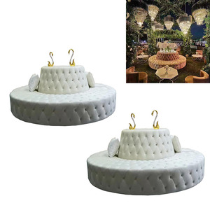 <span class=keywords><strong>Canapé</strong></span> d'angle demi-rond <span class=keywords><strong>Chesterfield</strong></span> design italien tufté <span class=keywords><strong>prix</strong></span> d'usine pour mariage - Product Image 2