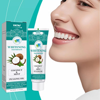 Dentifrice naturel à la menthe et à la noix de coco, fabriqué sur mesure, blanchissant, éliminant la plaque dentaire, anti-sensibilité, haleine fraîche longue durée