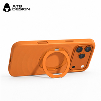 Funda para Teléfono con Textura Ondulada en 3D y Soporte Giratorio para iPhone 17 18, Funda Magnética de Lujo a Prueba de Golpes