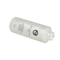 Benutzer definierte Farbe 20ml-120ml flache Schulter Kosmetik glas Lotion Pump flasche klar gefrostet mit Schraub verschluss