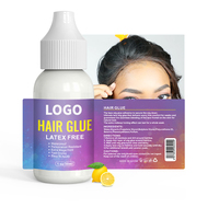 Colle pour extensions de cheveux à séchage rapide, produits de marque privée OEM, colle pour perruque, adhésif pour perruque en dentelle, colle pour cheveux imperméable
