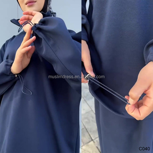 2026 Dubai thời trang Muslim abaya thể thao dây kéo hàng đầu và váy <span class=keywords><strong>ensemble</strong></span> hồi giáo khiêm tốn thời trang cho phụ nữ - Product Image 2