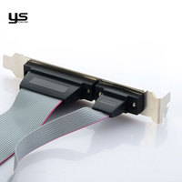 Cable de Soporte para Puerto Serie RS232 DB9 Macho a Conector de Placa Base IDC de 9 Pines para Enlace de Comunicación de PC Industrial