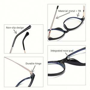 Nuevas Gafas de Sol Redondas de Aleación con Logotipo Personalizado Vintage, Gafas de Computadora con Protección Contra la Luz Azul para Hombre y Mujer - Product Image 6