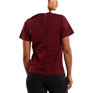 Blanc taille personnalisée T-shirt femmes col rond manches courtes couleur unie coton T-shirt vêtements été exportation du fournisseur BD - Product Image 3