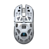 Souris Gaming Rechargeable Jedel en Stock, Transparente et Creuse, 6D, Double Mode BT+2.4Ghz Sans Fil pour PC Gamer