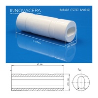 Cylindre à lampe unique et tige unique BAB192, réflecteur à cavité céramique pour lasers à semi-conducteurs YAG 1064nm, pièces céramiques