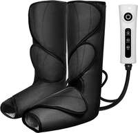 Luftdruck-Massagegerät für Waden und Beine mit Vibration, Shiatsu und Knetfunktion für Durchblutung und Entspannung mit Wärmefunktion