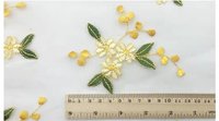 Tissu brodé à motif floral et dentelle, nouveau design, pour robe Hanfu et jupe de fille - Vente chaude