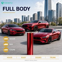 Film de protection de voiture MingtuFILM série Ultra Gloss 1,52*17m, super brillant, multicolores, PVC, film de protection de couleur changeante, anti-rayures, protection UV