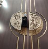 Manija de Puerta Semicircular de Estilo Chino para Puertas de Madera y Vidrio de Hoteles y Clubs con Logotipo Creativo Personalizado
