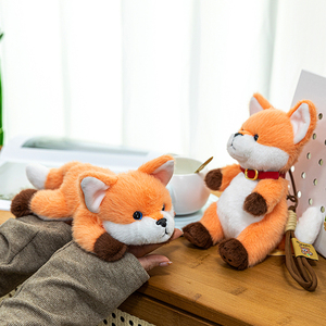 Venta al por mayor 15-22 centímetros lindo <span class=keywords><strong>zorro</strong></span> peluche PP algodón relleno niños Animal regalo para novia o pareja - Product Image 3