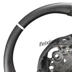 Volant sport en fibre de carbone mate pour <span class=keywords><strong>Volvo</strong></span> XC40 S90 S60 V60 V90 S40 V40 <span class=keywords><strong>XC60</strong></span> XC90 – Modification du volant - Product Image 6