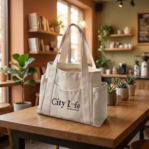 Custom Printed Canvas Tote Bag for Corporate Branding Trade Shows and Marketing Events - Product Image 6