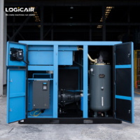 Compresseur d'air rotatif à vis industriel LOGICAIR 8Bar 10Bar à économie d'énergie 75 kW 100 CV pour la fabrication métallurgique OEM