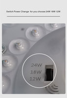 Module LED de haute qualité 12W 18W 24W pour plafonnier, certifié ETL CE, ventilateur magnétique, SMD aluminium, remplacement de la source lumineuse, blanc chaud