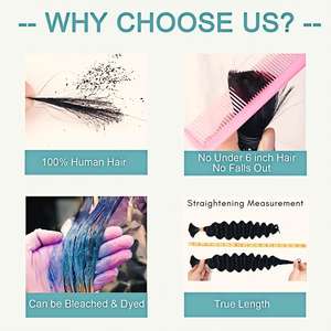 <span class=keywords><strong>Capelli</strong></span> Umani Boho Ricci all'Ingrosso per Trecce, Senza Nodi, Senza Trama, Onda Profonda, <span class=keywords><strong>Capelli</strong></span> Grezzi Cambogiani per Extension - Product Image 4