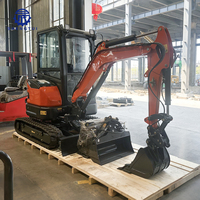 Livraison Gratuite - Mini-Excavatrice sur Chenilles 2,5 Tonnes avec Moteur Kubota EPA - Petite Excavatrice Agricole 1 à 2 Tonnes - Prix Compétitifs