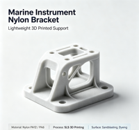 Échantillons de supports légers en nylon pour instruments marins, service de traitement de pièces de support d'équipement marin personnalisées par impression 3D SLS