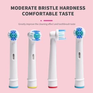 Cabezales de repuesto para cepillo de dientes eléctrico, 4 Uds., cerdas suaves, universales, compatibles con Braun Oral B, cabezales redondos, multicolor - Product Image 2