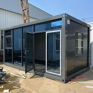 Роскошный модульный сборный стальной контейнерный дом 10, 20, 40 футов с двойными стеклянными стенами, сертифицированный CE, современный дизайн - Product Image 3