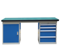 Banc de travail industriel robuste JF-WS05 1000 kg avec tiroir personnalisé ESD et étau pour monteur
