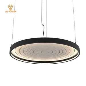 2024 New Arrival 40 tùy chọn màu sắc bị đình chỉ Acoustic Led vòng tròn ánh sáng treo vòng đèn