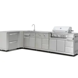 Back Yard Pizza Oven BBQ Grill Sinks Drawers Cabinet Set Ideas