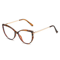 Monture de lunettes anti-lumière bleue œil-de-chat à monture complète, pour visage en forme de losange, élégante, légère, durable, protection oculaire, unisexe, adultes