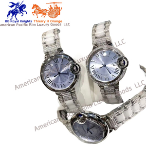 Reloj de Lujo para Mujer, Elegante Reloj de Pulsera de Cuarzo con Diamantes en Oro Rosa, Reloj de Cerámica Resistente al Agua, Regalo - Product Image 5