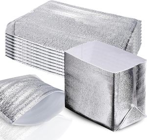 Bolsa Térmica Aislante de Aluminio Desechable Personalizada para Comida para Llevar, Bolsa Térmica Aislante para Entrega de Alimentos - Product Image 1