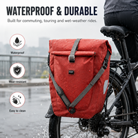 Borsa Impermeabile per Portapacchi Posteriore con Chiusura Arrotolabile per Biciclette da Pendolarismo e Turismo