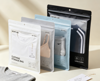 Sacs d'emballage personnalisés pour marque de vêtements, sacs d'emballage à fermeture éclair pour marque de vêtements, pochettes d'emballage en plastique pour marque de vêtements