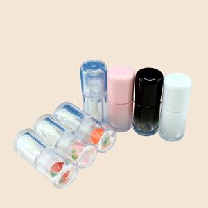 Tubo de brillo labial al por mayor al mejor precio, cabezal de cepillo grande de pared gruesa, tubo de brillo labial degradado de 4ml, tubos vacíos de brillo labial OEM ODM - Product Image 4